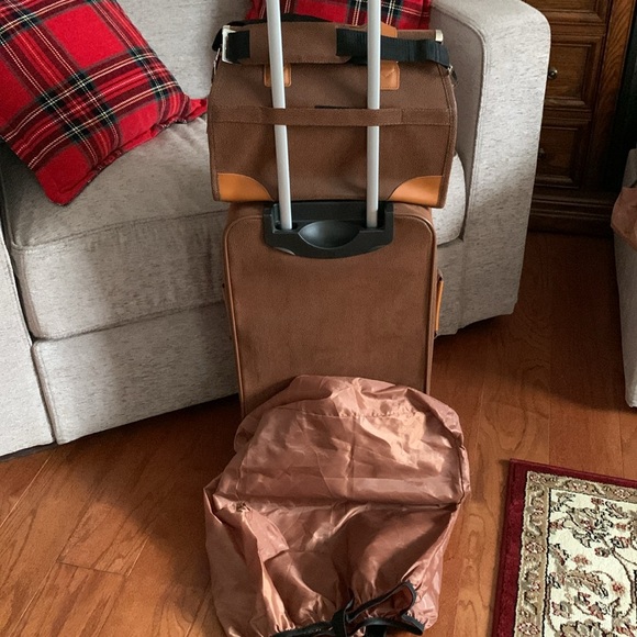 Joy Mangano 12-pc Brown Leather Luggage - Picture 16 of 16